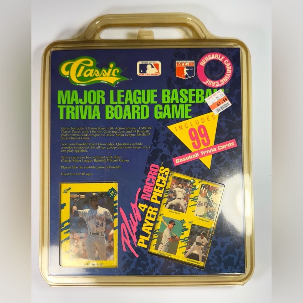 Vintage 1990 Major League Baseball MLB Trivia Board Game Ken Griffey Jr Sealed!